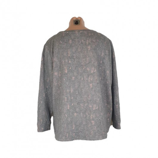 Bluza dama culoare gri marime L - Img 3