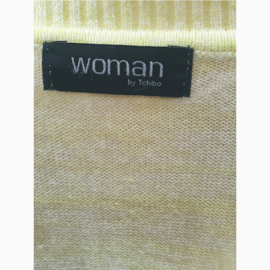 Cardigan dama culoare galben deschis marime 44-45 - Img 2
