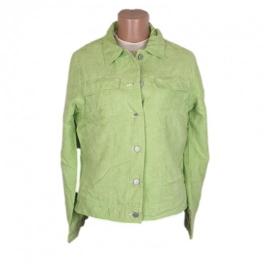 Geaca dama culoare verde
