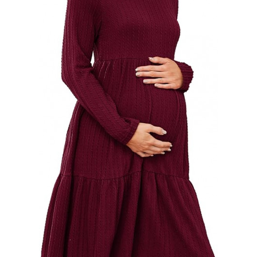 Rochie de maternitate pentru femei Visinie