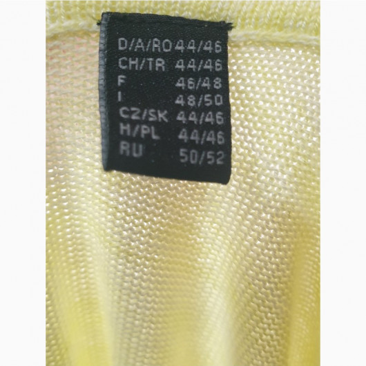 Cardigan dama culoare galben deschis marime 44-45 - Img 3