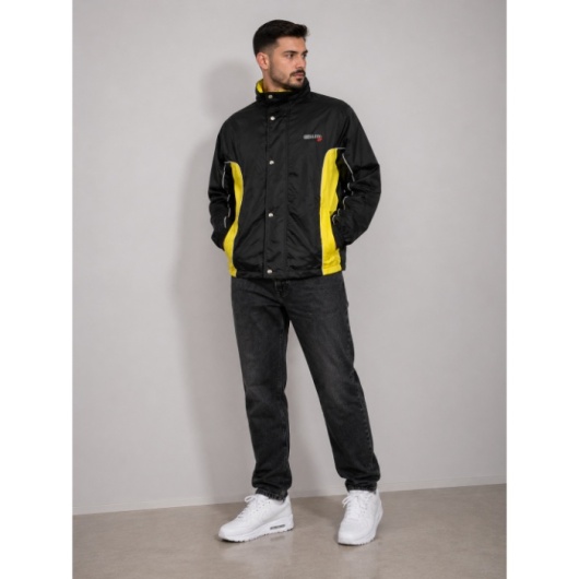 Jacheta unisex 2in 1 Negru/Galben - Img 8