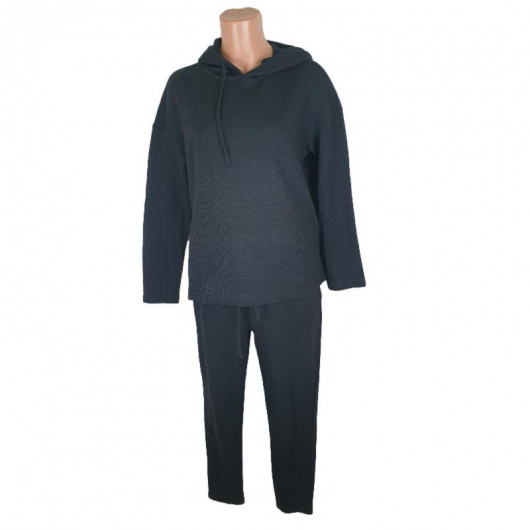 Pijama completa culoare negru marime S - Img 3
