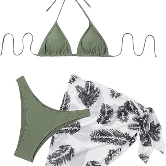 Costum de baie trei piese