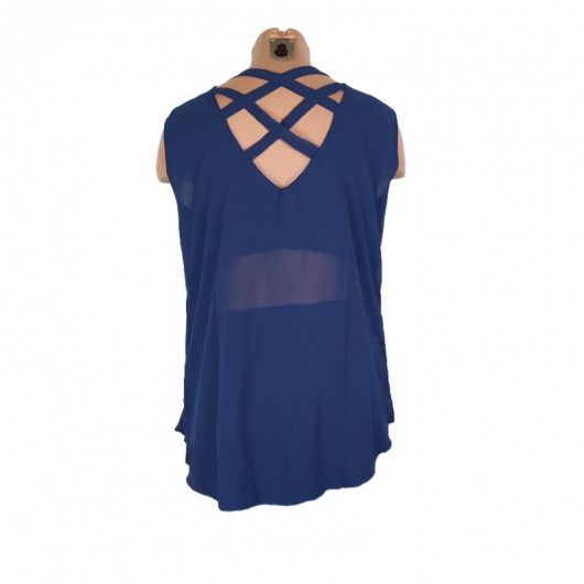 Bluza dama culoare albastru - Img 3