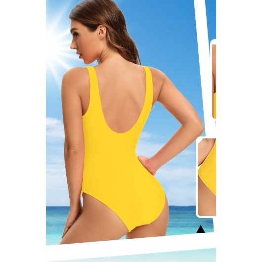 Costum de baie dintr-o bucată pentru femei, cu fermoar reglabil - Img 2