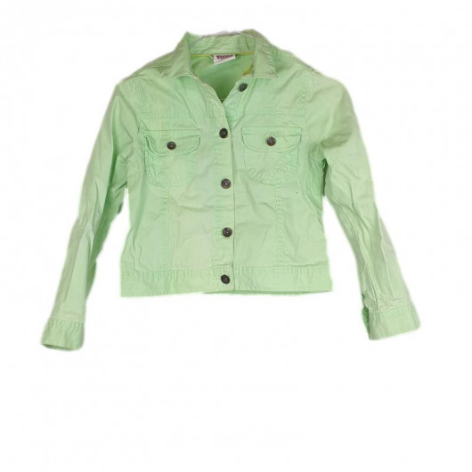 Jacheta fete material denim