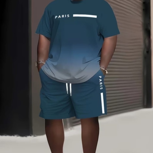 Set tricou si pantaloni scurti barbati 5XL - Img 3