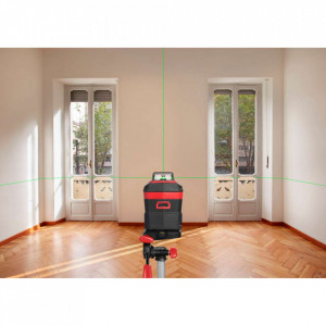 Nivela laser cu linie în cruce 360°, lumina verde (520 nm), accu Li-Ion, ± 0,5 mm/m, raza actiune 30m, trepied SKIL 1961 DA - Img 4