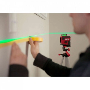 Nivela laser cu linie în cruce 360°, lumina verde (520 nm), accu Li-Ion, ± 0,5 mm/m, raza actiune 30m, trepied SKIL 1961 DA - Img 5