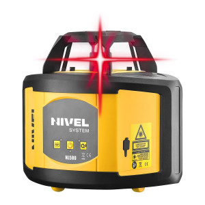Nivela laser rotativa Nivel System NL500 R Digital cu fascicul rosu cu trepied SJJ1 si stadie - Img 4