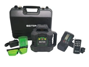 Nivela Laser Verde Rotativa GR3603 cu Receptor, Acumulator si Telecomanda - Beiter-GR3603 - Img 2