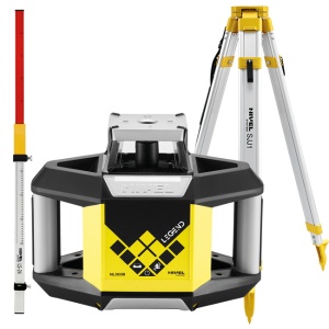Nivela laser rotativa profesionala cu fascicul roșu Digital Nivel System NL300R cu trepied SJJ1 și stadie LS24