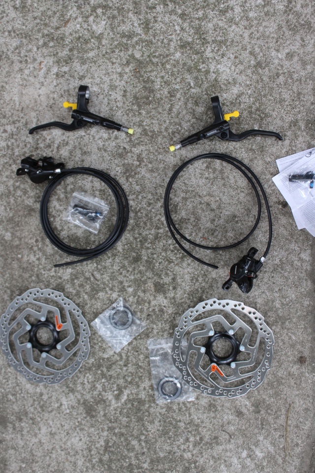 Shimano MT200 J-Kit set frane disc 750-1800mm + 2 disc RT10 180mm