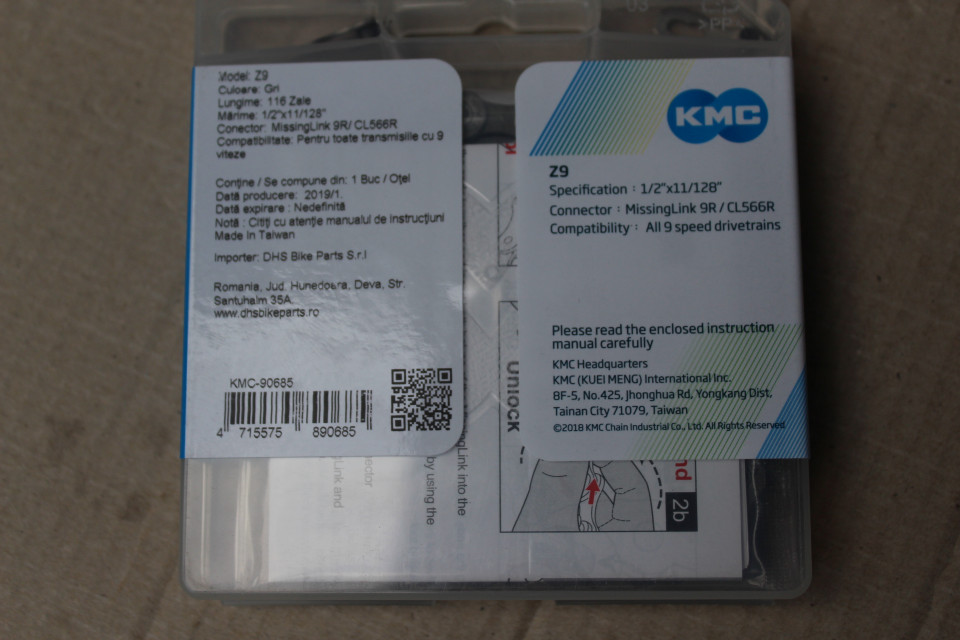 KMC Z9 Gri + quick link