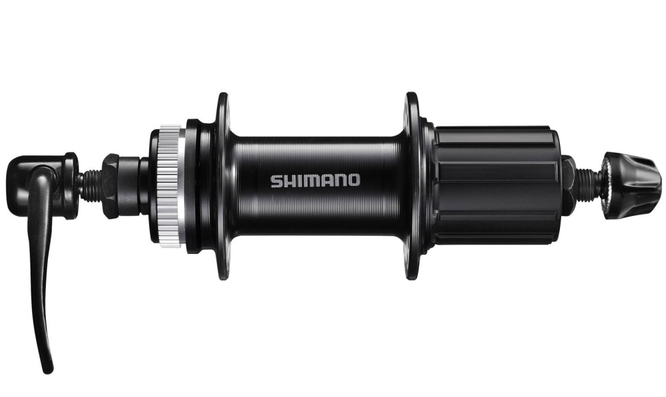 Shimano TOURNEY FH-TX505 Center-Lock butuc spate + QR - 32gauri