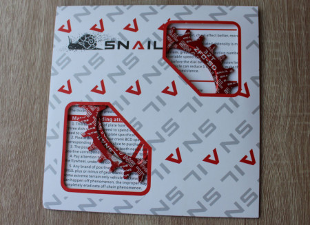 Foaie Ovala Snail 32T - narrow wide 1x9,10,11,12 - Rosu 104bcd - Img 5