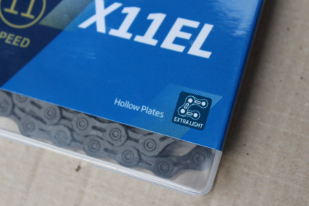 KMC X11EL Black Tech + quick link 118L hollow - lant bicicleta - Img 4