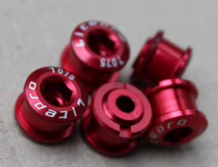 Litepro Superlight CNC 5buc.- set surub placi angrenaj 1 foaie - rosu - Img 4