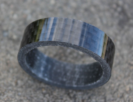 Radon carbon Spacer 1.1/8" negru 10mm - Img 2