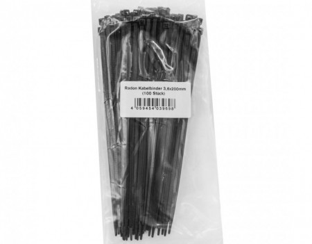 Radon set coliere plastice 200x3.6mm (100 buc.) - Img 2