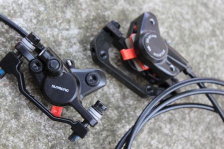 Shimano BL-MT401/BR-MT410 Disc Frane - Set 800/1600mm + adaptoare - Img 2
