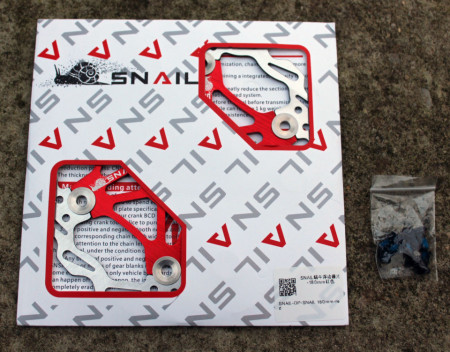 Snail Floating CNC 2-piece Disc Rotor - 180mm rosu - Img 8