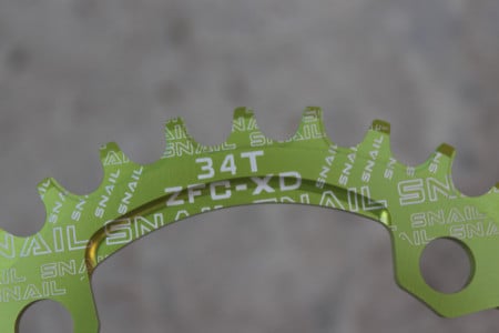 Snail Narrow Wide CNC Ultralight 34T 104bcd - Verde - Img 2