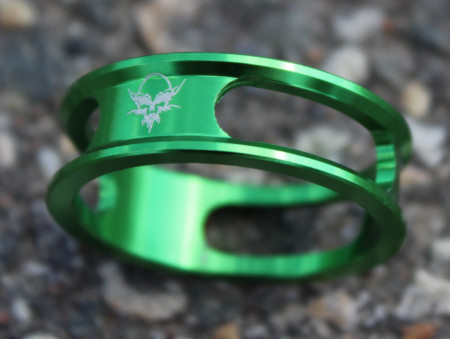 Spacer Risk UltraLight - aluminiu 10mm - verde - Img 3