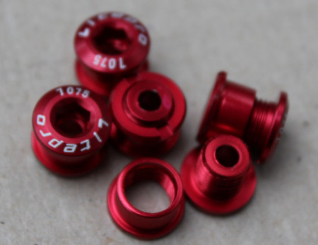 Litepro Superlight CNC 5buc.- set surub placi angrenaj 1 foaie - rosu - Img 5