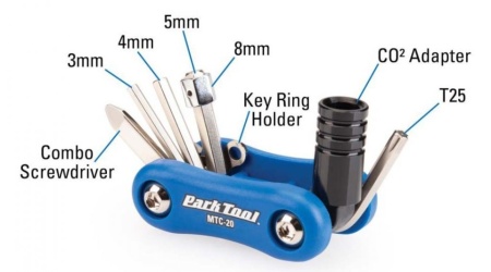 Park Tool MTC-20 Multi Tool - cheie briceag - Img 2