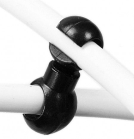 S-Clip clema dubla rotativa prins camasa cablu - 10 buc.Set Negru - Img 2