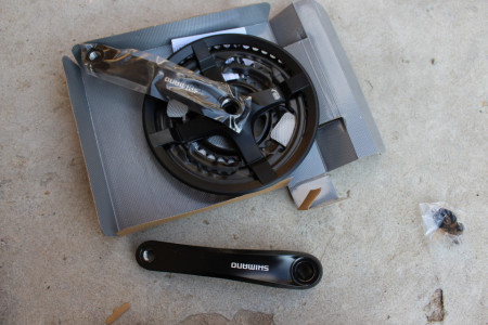 Shimano FC-TY501 Tourney 42-34-24T - negru 175mm - Img 2
