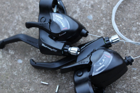 Shimano TOURNEY ST-TX800 3x8vit. set maneta frana+schimbator - Img 3