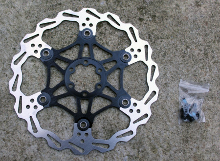 Snail Floating CNC 2-piece Disc Rotor - 203mm negru - Img 6