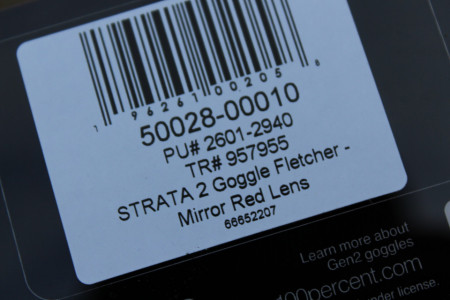 100% Strata Gen. 2 Fletcher Goggle - Red Mirror lens - Img 4