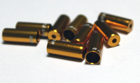 Capat camasa frana aluminiu 4mm - set 10buc. auriu - Img 2