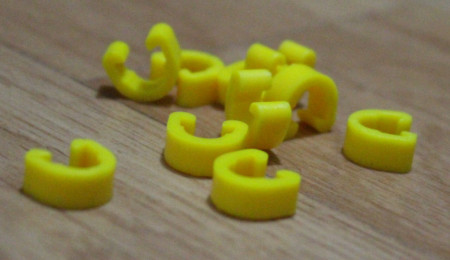 Radon clema C-clip plastic - galben 10 buc. - Img 2