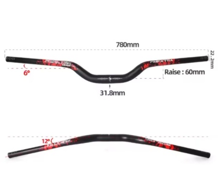 RFR ghidon Downhill Riserbar 780mm rise 60 - Img 2