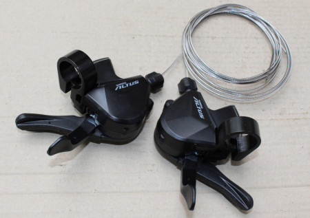 Shimano Altus SL-M2010 3X9 vit. set fata + spate cu cablu - Img 3