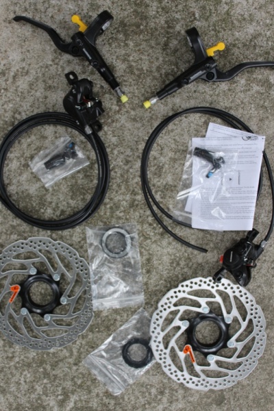 Shimano MT200 J-Kit set frane disc 750-1800mm + 2 disc RT30 160mm - Img 3