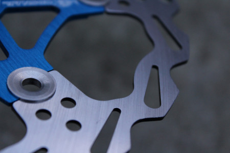 Snail Floating CNC 2-piece Disc Rotor - 203mm albastru - Img 4