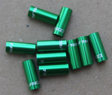Capat camasa frana aluminiu 5mm - set 10buc. verde - Img 2
