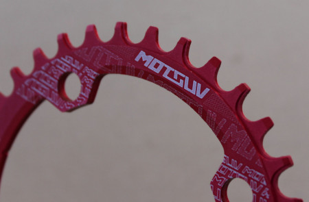 Foaie Motguv 34T - narrow wide 1x7-12vit. - 104mmBCD rosu - Img 3