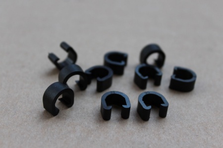 Radon clema C-clip plastic - negru 10 buc. - Img 2