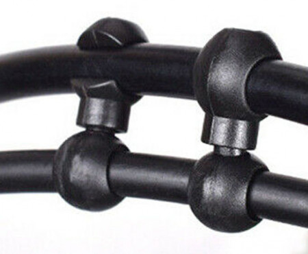 S-Clip clema dubla rotativa prins camasa cablu - 6 buc.Set Negru - Img 3