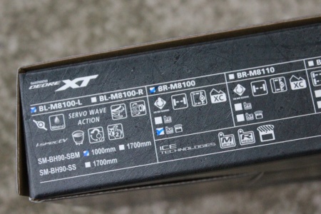 Shimano XT BR-M8100 Disc frana fata 1000mm + placute J04C - Img 5