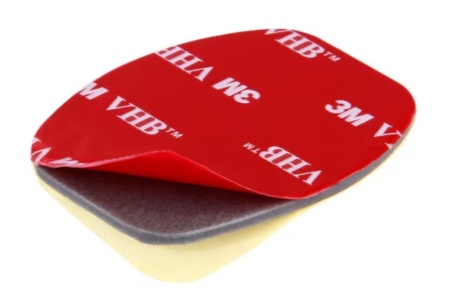 Adaptor GoPro plat - prindere cu banda adeziva 3M pentru camere sport - Img 2