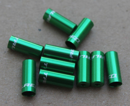 Capat camasa frana aluminiu 5mm - set 10buc. verde - Img 3