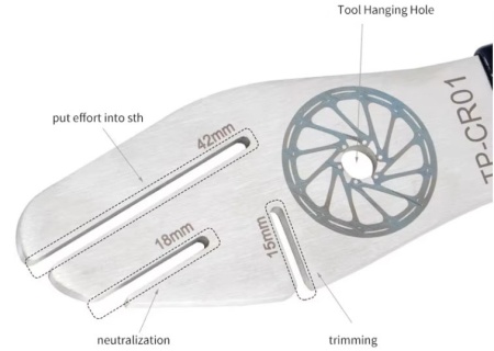 Cheie indreptat centrat disc rotor 2 in 1 Toopre - Img 3
